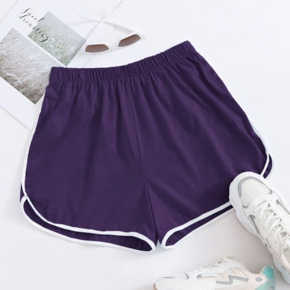 Contrast Binding Dolphin Shorts